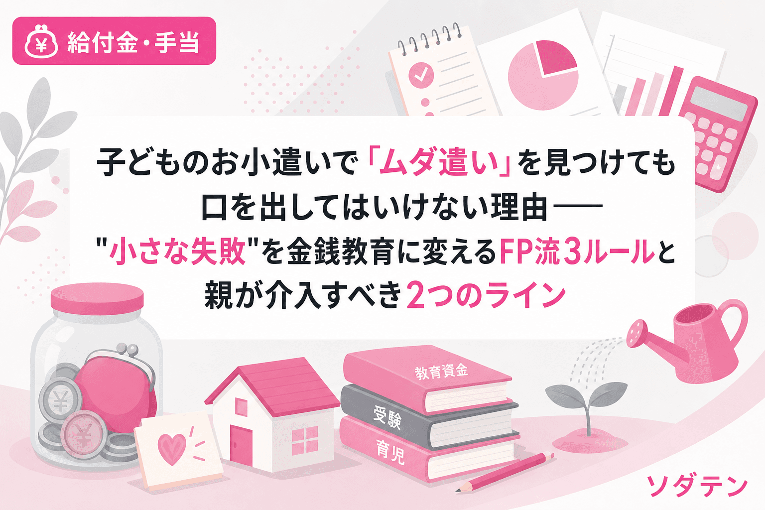 子どものお小遣いで「ムダ遣い」を見つけても口を出してはいけない理由──"小さな失敗"を金銭教育に変えるFP流3ルールと親が介入すべき2つのライン