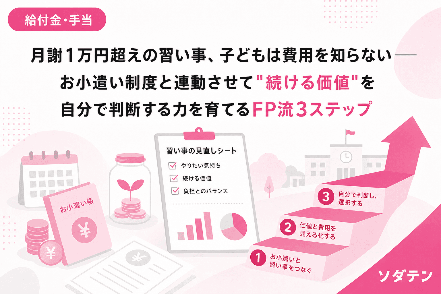 月謝1万円超えの習い事、子どもは費用を知らない──お小遣い制度と連動させて"続ける価値"を自分で判断する力を育てるFP流3ステップ